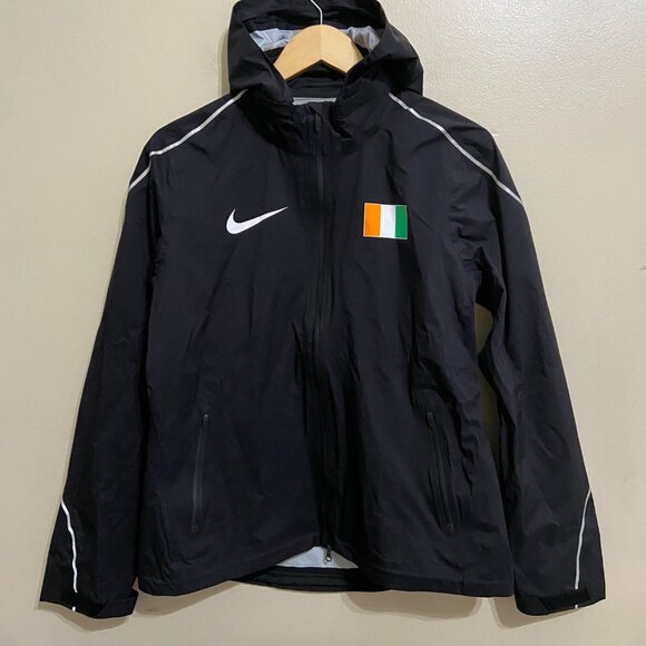 Nike Pro Elite Cote Divoire Team Issue Running Storm Rain Jacket Men's L NEW - Picture 2 of 13